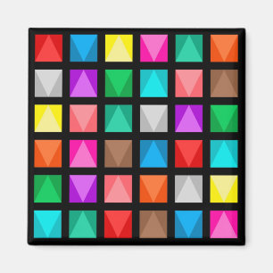 Colourful design magnet