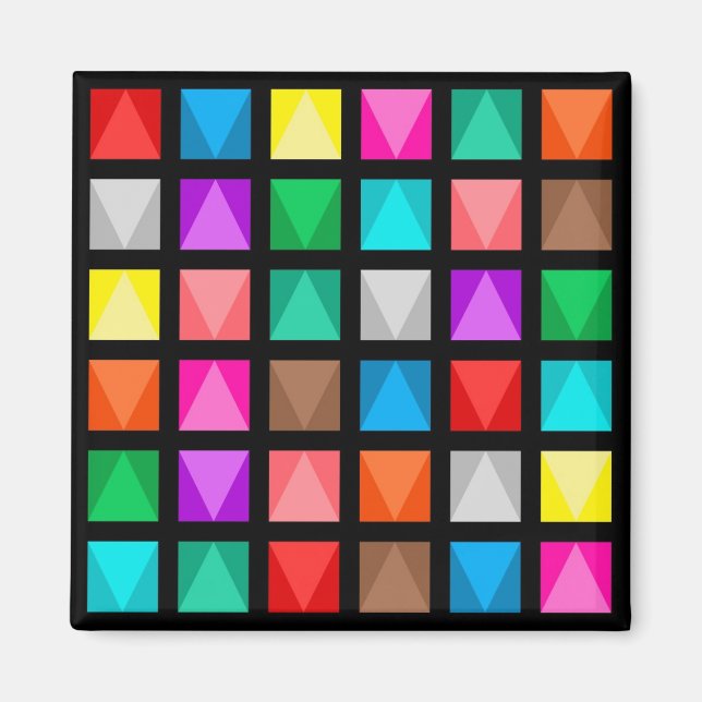 Colourful design magnet (Front)