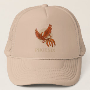 colourful Design Phoenix Bird Trucker Hat