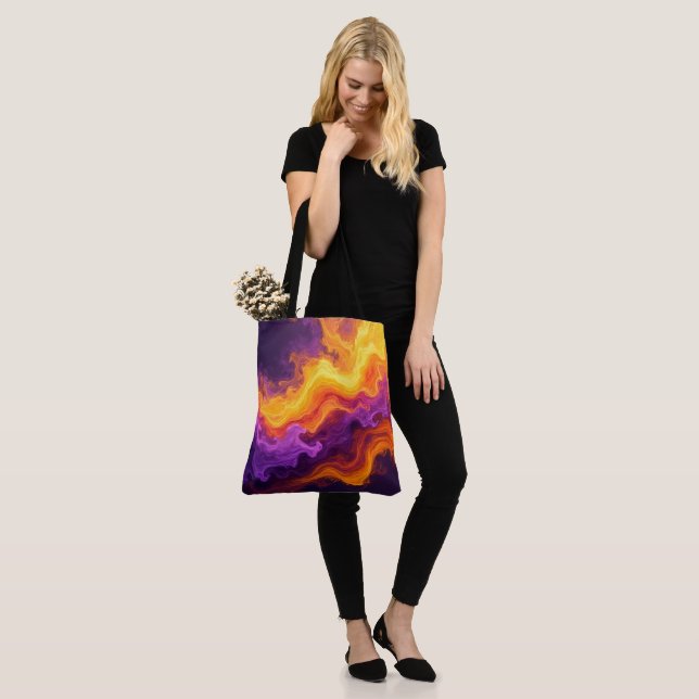 Colourful Design Tote Bag (On Model)