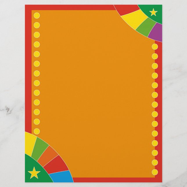 Colourful design with dots and stars (Front)