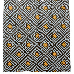 Colourful Diagonal Maze Pattern on Custom Colour