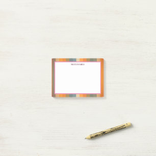 Colourful Diagonal Stripes Retro Post-it Notes