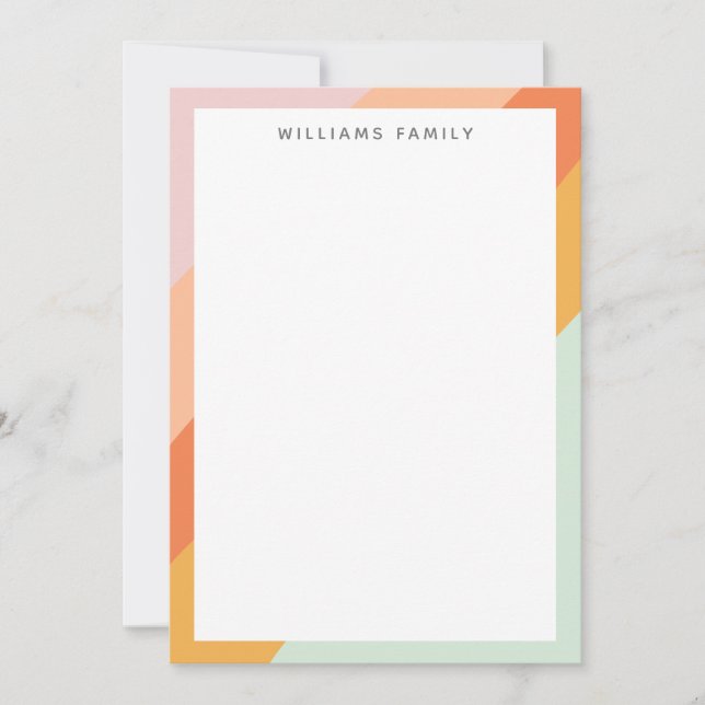 Colourful Diagonal Stripes Retro Sweet Candy Paste (Front)