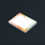 Colourful Diagonal Stripes Retro Sweet Candy Paste Post-it Notes<br><div class="desc">A fun retro geometric diagonal stripes graphic design in a cute colour palette of orange,  yellow,  peach,  coral,  pastel pink and mint green,  personalized with name or wording of your choosing.</div>