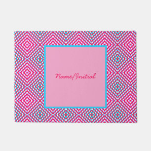Colourful diamond doormat