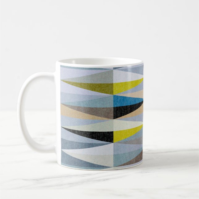 Colourful Diamond Floor Tiles Texture Coffee Mug (Left)