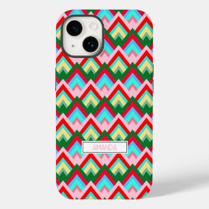Colourful Diamond Mountain Peak Personalized iPhone 14 Case