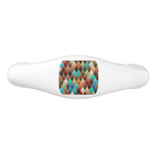 Colourful Diamond Pattern Ceramic Drawer Pull