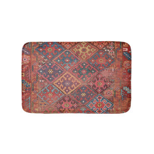 Colourful Diamond Stars II Colourful Ornate Bath Mat