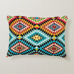 Colourful Diamonds Accent Pillow