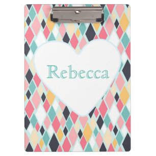 Colourful Diamonds Clipboard