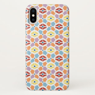 Colourful diamonds ikat geometric iPhone x case