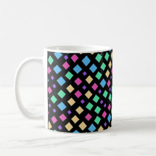Colourful Diamonds Pattern Coffee Mug