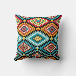 Colourful Diamonds Throw Pillow