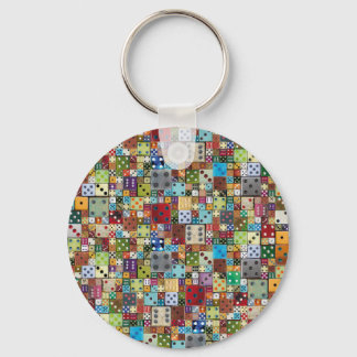 Colourful Dice Keychain