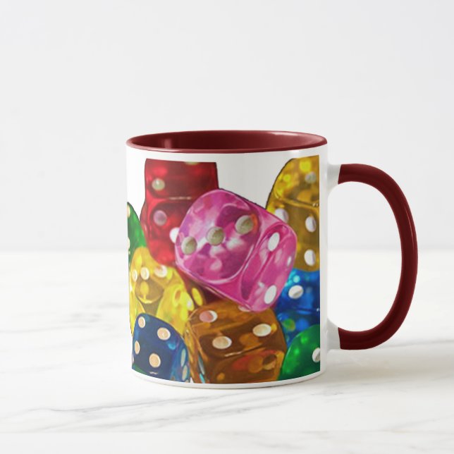 Colourful Dice Mug (Right)