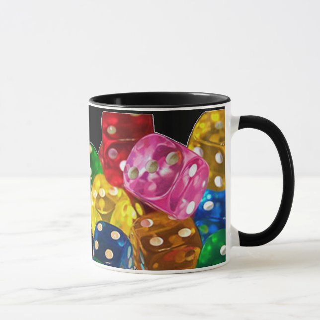 Colourful Dice Mug (Right)