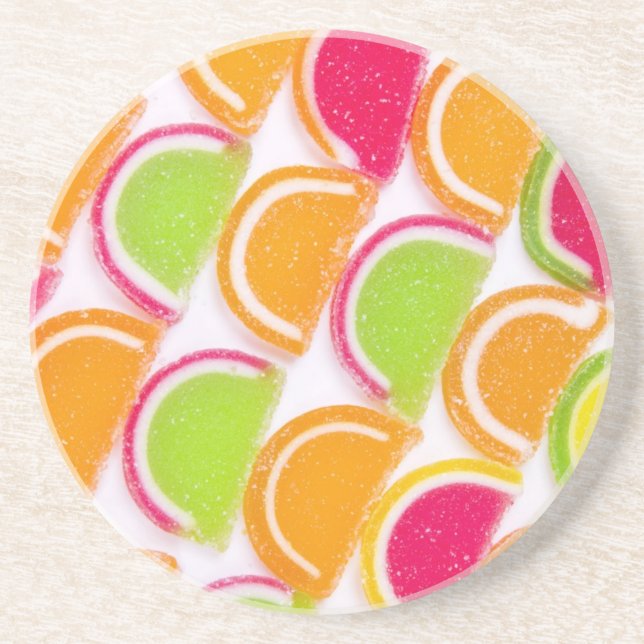 Colourful Different Jelly Candy Coaster (Front)