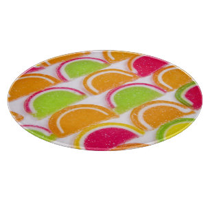 Colourful Different Jelly Candy Cutting Board