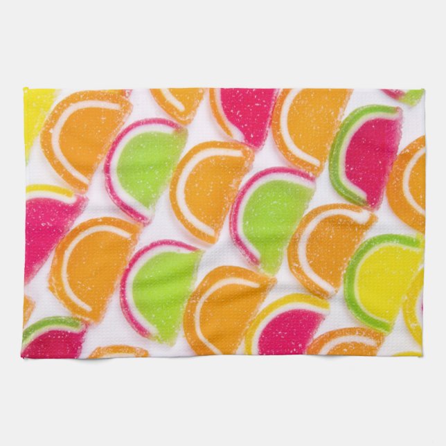 Colourful Different Jelly Candy Kitchen Towel (Horizontal)