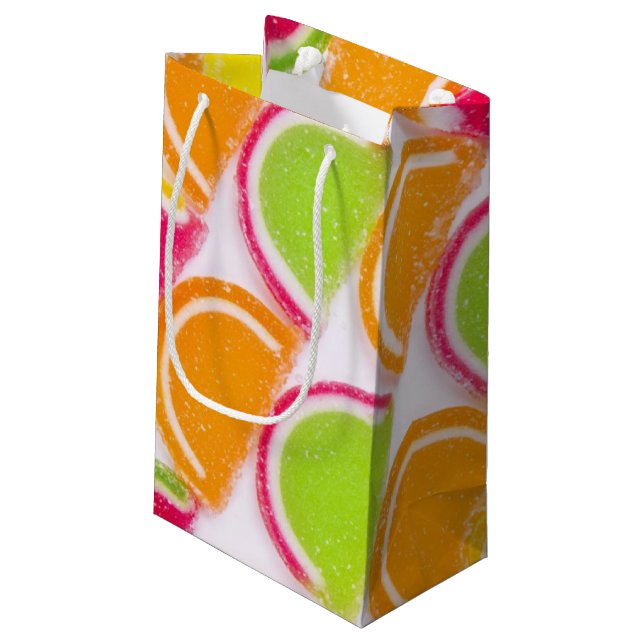 Colourful Different Jelly Candy Small Gift Bag (Back Angled)