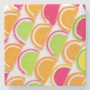 Colourful Different Jelly Candy Stone Coaster