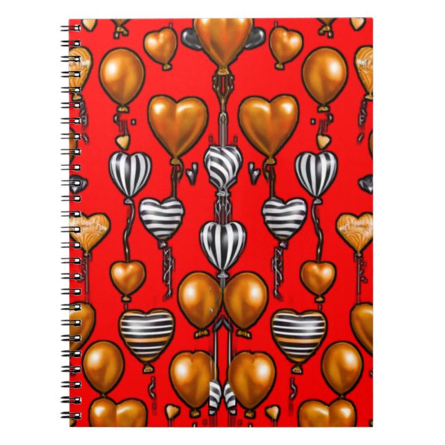Colourful Digital 3D Design Classic Notebook – Per (Front)