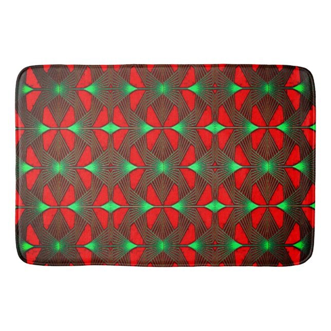 Colourful Digital 3D Design Large Bath Mat Perfect (Front)