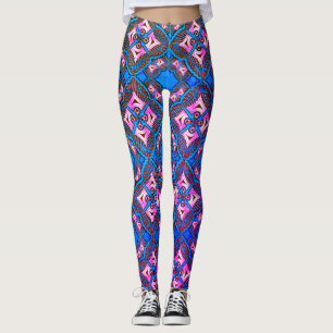 Colourful Digital 3D Design Leggings – Perfect Fit