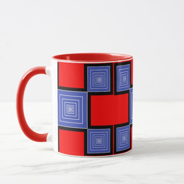 Colourful Digital Design Combo Mug – Perfect Size  (Left)