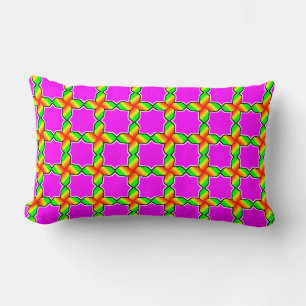 Colourful Digital Design Lumbar Pillow 13" x 21" -