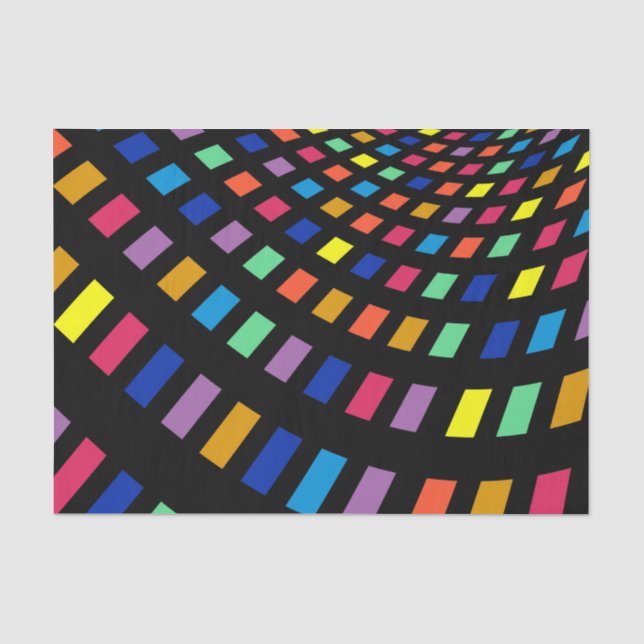 Colourful Digital Rainbow Tissue Paper (Front)
