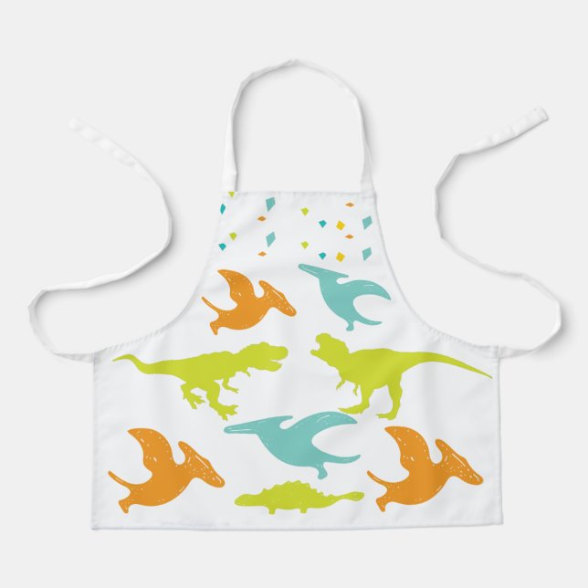Colourful Dino Apron (Front)