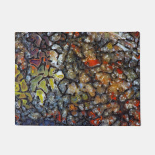 Colourful Dinosaur Bone Doormat