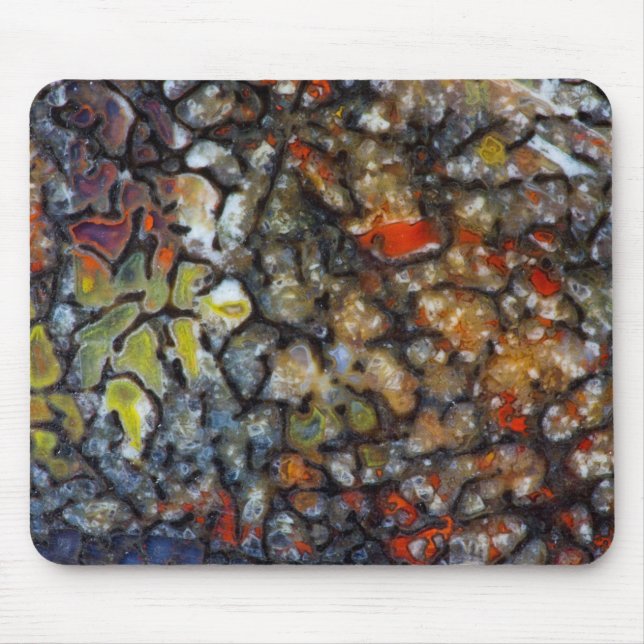 Colourful Dinosaur Bone Mouse Pad (Front)