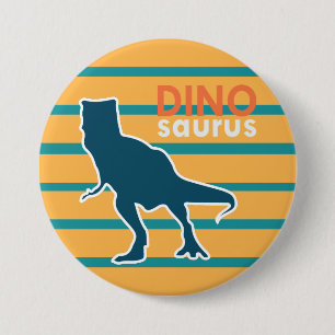 Colourful dinosaur jurassic animal T-rex 3 Inch Round Button