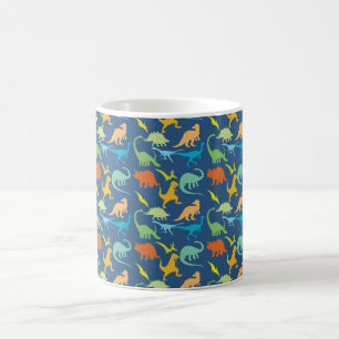 Colourful Dinosaur Pattern Coffee Mug