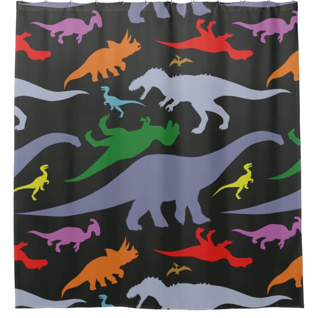 Colourful Dinosaur Pattern (Dark) (Front)
