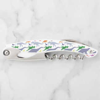 Colourful Dinosaur Pattern (Light) Corkscrew