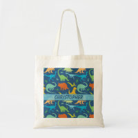 Colourful Dinosaur Pattern to Personalize
