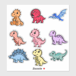 Colourful Dinosaur Stickers for Kids - Fun & Uniqu