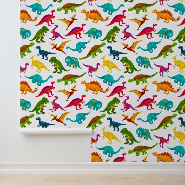 Colourful Dinosaurs Design Wallpaper (Application)