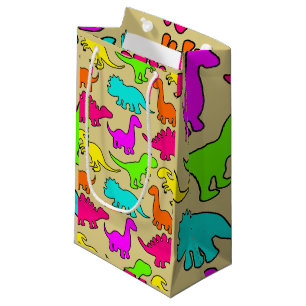 Colourful Dinosaurs Small Gift Bag