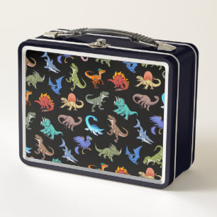 Colourful Dinosaurs Tin Lunch Box
