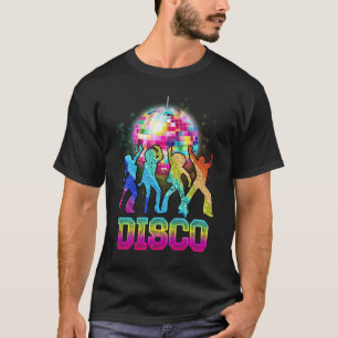 Colourful Disco Ball 70S Vintage Retro Theme Danci T-Shirt