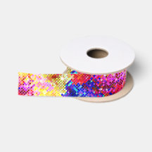 Colourful Disco Geometric Glitter & Sparkles