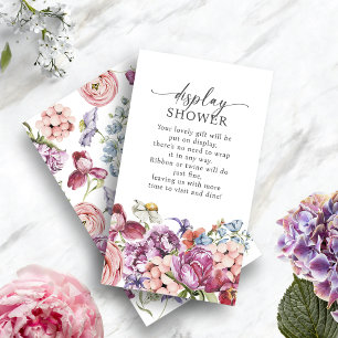 Colourful Display Shower Enclosure Card
