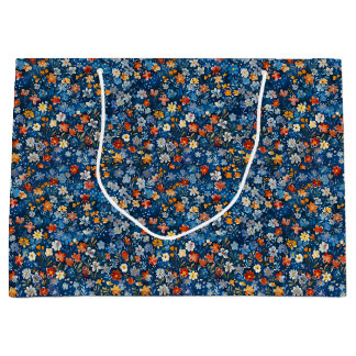 Colourful Ditsy Floral Patterned Large Gift Bag