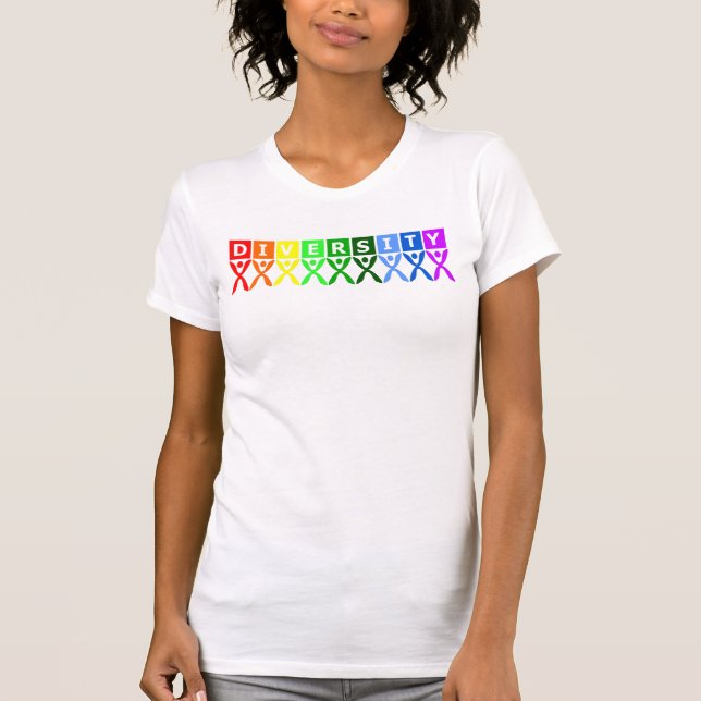 Colourful Diversity Symbol T-Shirt (Front)